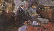 Edvard Munch Near the coffee table oil painting
